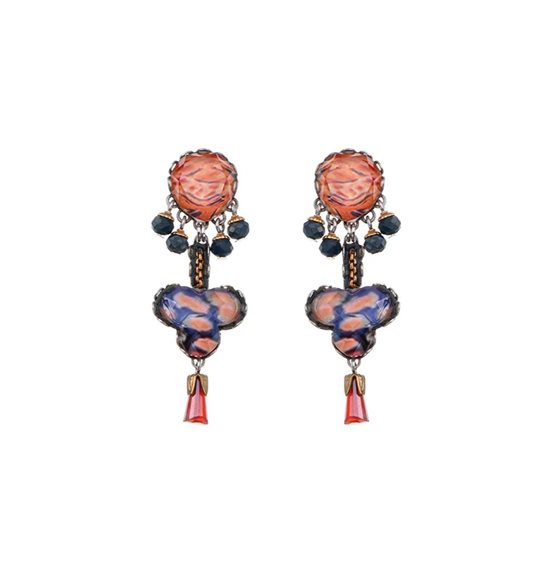 Pendientes Ayala Bar Mujer Amber Bloom in Aleación de Metal Cristallo R2522 - R2522